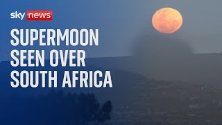 Supermoon over skies of South Africa [upl. by Sinegold194]