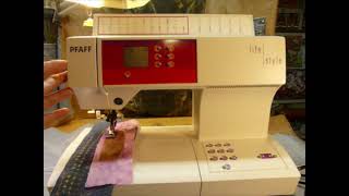 A Sewing Demo of a Pfaff Model 2022 Lifestyle sewing machine [upl. by Sivert]