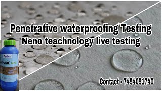 zydex zycosil max live testing  penetrative waterproofing live testing  Zycosil max [upl. by Jamel]