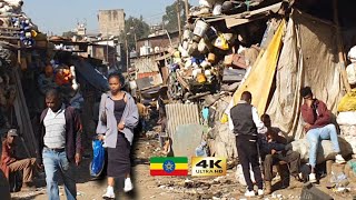 Minalesh Tera  🇪🇹 Addis Ababa walking Tour 2024  Ethiopia [upl. by Trembly]