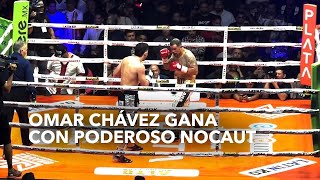 Omar Chávez gana con poderoso nocaut en el debut de la promotora de su papá 🥊 [upl. by Hung158]