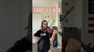 Violin Price Comparison What a beginner violinist sounds like shorts [upl. by Gerlac]