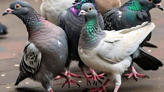 Cutest and Rare Fancy Pigeons breed 33 🙌 Funny Kabutars Eating time fancypigeon pets petlovers [upl. by Furey]