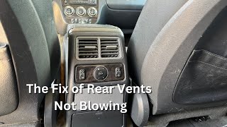 Mercedes ML500 W163 rear seat vents not blowing enough air [upl. by Froh]