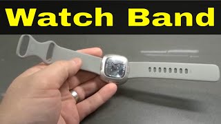 Fitbit SenseHow To Change Watch BandStep By Step Tutorial [upl. by Ydnir123]