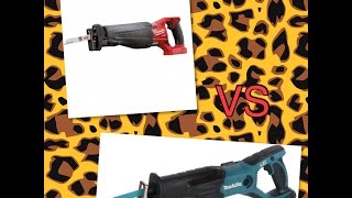 Makita DJR181Z VS Milwaukee M18 Fuel CSX 0 [upl. by Eciram391]