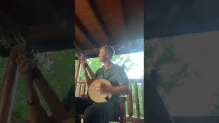 Charleston Girl bluegrass tylerchilders ganjo banjo cover [upl. by Ynattirb811]