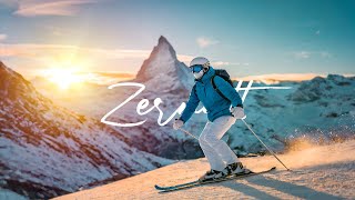 Zermatt  Skiing on the Matterhorns slopes Alvaro Saez  Cinematic Travel Video 4K [upl. by Jeritah440]