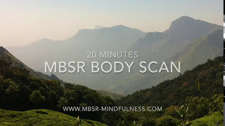 Body Scan 20 minutes MBSR Mindfulness [upl. by Esinet]