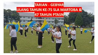 Tarian Gebyar 75 tahun SLA Martoba amp 47 tahun PTASN [upl. by Ennasor33]