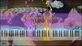 Funhouse Frazzle  Cuphead Piano Tutorial [upl. by Sosthenna]