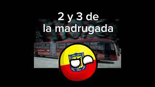 La misteriosa ruta G66 de Transmilenio paranormal shorts countryballs créditos de qpasamag [upl. by Tartaglia]