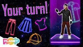 Clothes Vocabulary Song  Listen And Repeat  ESL Kids Vocabulary Rap  Planet Pop [upl. by Odirfliw940]