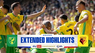 Norwich City vs Watford Extended Highlights  EFL Championship  CBS Sports Golazo  Europe [upl. by Alia92]