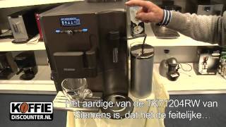 Siemens TK71204RW espressomachine  TK71204 RW een top espressoapparaat uit de Siemens EQ7 serie [upl. by Thais]