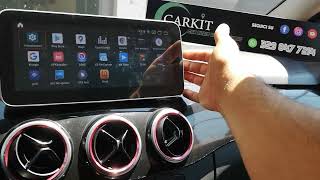 Tablet 1025quot Android Mercedes CLASSE B w246 Carkit con Carplay IOS [upl. by Eolhc583]