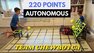 VEX IQ Rapid Relay 220 POINTS AUTONOMOUS  Team Chewbotca [upl. by Nnav611]