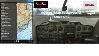 Tuto addons map backgrounds France OACI for sky4sim [upl. by Adlei]