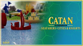 Catan 3D Seafarers  Cities amp Knights Expansion Reveal Catan Studios [upl. by Kawai]