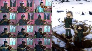 「Ugoku Ugoku」少女終末旅行 Girls Last Tour OPviolin overdub cover [upl. by Briana823]