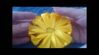 Flori Kanzashi din panglica de satin [upl. by Anecusa]