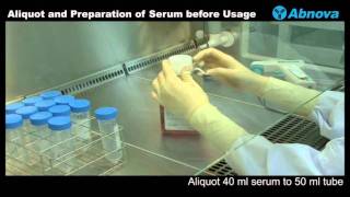 Aliquot and Preparation of Serum before Usage [upl. by Aissatsan]