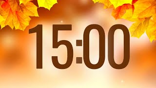 Fall Timer 15 Minutes with Alarm and Relaxing Music [upl. by Alston]