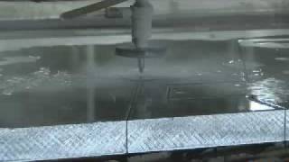 KMT Waterjet Systems Water Jet Cutting Steel at Maximum Industries [upl. by Camden]