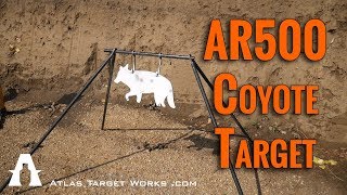 AR500 Coyote  Predator Target  Atlas Target Works [upl. by Sinnaoi]