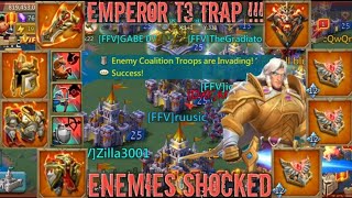 lords mobile EMPEROR T3 RALLY TRAP DESTROYS KINGDOM AFTER KINGDOM LEADS ARE SHOCKED 🔥 🔥 [upl. by Adali]