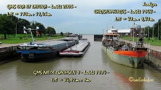 Emden sealock dredger CHRISTOPHORUS GMS ORA ET LABORA amp GMS NIEDERSACHSEN 9 Seeschleuse [upl. by Hcaz]