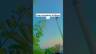 Urdu translation of Quran 🍃🤲 urdu [upl. by Christyna582]