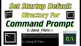 Set Startup Default Directory For Command Prompt  CMD  In Windows [upl. by Anekahs]