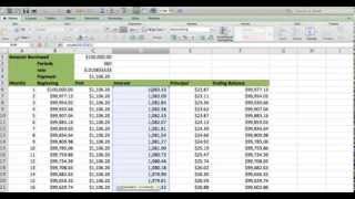 How to build an Amortization table in EXCEL Fast and easy Less than 5 minutes [upl. by Bethanne]