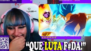 MAGNERA REAGINDO A GOKU BLU VS FREEZA DOURADO [upl. by Vinni266]