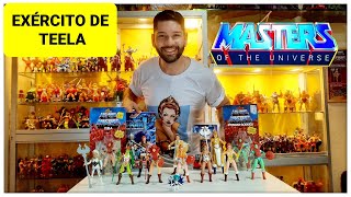 EXÉRCITO DE TEELA VERSÕES DA TEELA LANÇADAS NAS LINHAS MOTU MASTERS OF THE UNIVERSE [upl. by Nosille390]