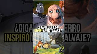 El Gigante de Hierro inspiro la historia de ROBOT SALVAJE dreamworks animacion [upl. by Ynnos]