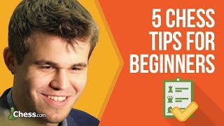 Magnus Carlsens 5 Chess Tips For Beginning Players [upl. by Labors]