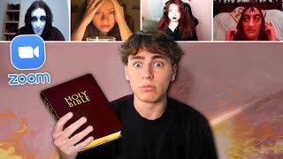 Reading BIBLE In SATANIC Zoom Class 2 [upl. by Anastasie319]