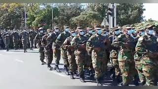 Zambia Army ZAF and ZNS match on Defence Force Day [upl. by Terraj]