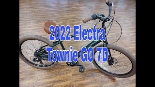 2022 Electra Townie Go 7D walkaround with specs and actual weight of the bike fully built [upl. by Einnor]