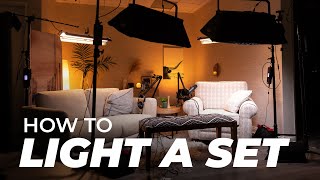 4 Step Guide to Lighting Your PodcastYoutube Video Set [upl. by Nevs99]