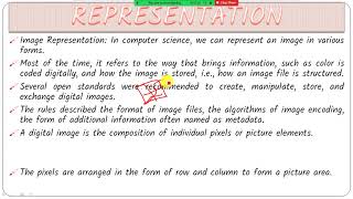 REPRESENTATION AND DESCRIPTORS IN IMAGE PROCESSING [upl. by Nyladnarb]