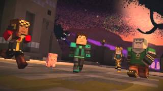 Minecraft Story Mode Wither Storm Battle [upl. by Sinnelg]