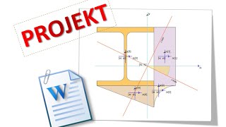 Projekt z mechaniki ogólnej momenty bezładności rdzeń przekroju  program Rectan [upl. by Searcy]