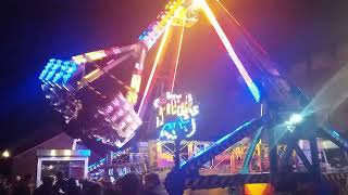 Screaming on the Freak Out Ride   The Last Lincoln Christmas Market Fun Fair  2022 [upl. by Ekud]