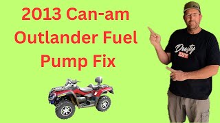 2013 Canam Outlander Fuel Pump Fix [upl. by Jeanne]