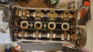 Replacing Timing Chain Tensioner and Timing Cams 1 8T [upl. by Gona]