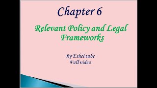 Inclusiveness chapter 6 full video  Relevant Policy and Legal Frameworks by Afan Oromo [upl. by Auoy]