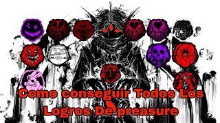 Como Conseguir Todos Los logros De Pressure roblox en español49 badgesLogros [upl. by Avelin]